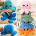 thumbnail image 3 of Double-sided Flip Octopus, Happy Sad, Angry, Stuffed Plush Doll Toy, 3 of 5