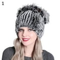 thumbnail image 2 of Sunjoy Tech Women Winter Faux Fur Thickened Hat Outdoor Cold-proof Warm Knitting Beanie, 2 of 2