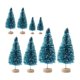 thumbnail image 3 of blesiya 8 piezas Mini árbol de Navidad artificial 4 tamaños para decoración de mesa del hogar Azul, 3 of 9
