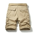 thumbnail image 4 of Lilgiuy Men's Cargo Shorts Zipper Button Pockets Cropped Cargo Shorts Clearance Sales Winter Clothes for 2022, 4 of 5