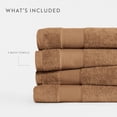 thumbnail image 4 of Noble Linens 4 pack Essential Cotton Bath Towels, 4 of 14