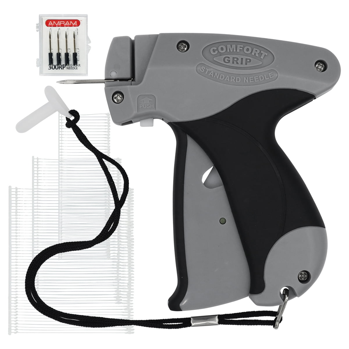 Amram Comfort Grip Tagging Gun For Clothing With 2500 Assorted Pieces 