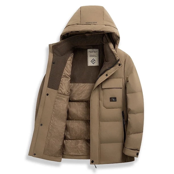 Chaquetas de invierno para hombre 2024, nueva ropa de diseñador, ropa gruesa y cálida de protección contra el frío, relleno de ganso de primera calidad, ropa de abrigo adecuada para