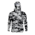 thumbnail image 5 of Camouflage T-shirt with Face Mask Long Sleeve Ice Silk Summer Fishing Shirt Breathable Sunscreen Hooded Fishing Top, 5 of 6