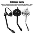 thumbnail image 2 of Black Universal Convex Rearview Mirrors for Motorcycles & Electric Scooters - 360° Rotatable Ball Head, Durable Iron Frame, Easy Installation with 10mm Right-Hand Thread, Pair of Safety-Enhancing, 2 of 6