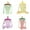 Multicolor 4PCS, variant on THLKIF Cute Water Bottle with Straw - Creative Ice Cream Popsicle Cups Adjustable Shoulder Strap for School Girls, Kawaii Leakproof Drinking Bottles Camping Sports Travel