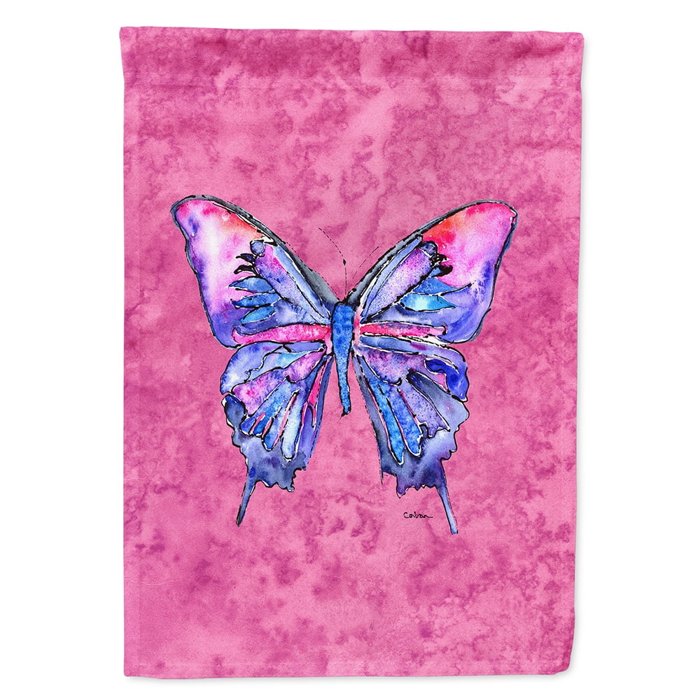 Butterfly on Pink Garden Flag - Walmart.com - Walmart.com