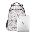 thumbnail image 7 of FORMRS Unisex Backpack Elementary School Travel Bookbag with Reflective Stripes, Pink Mosaic Pattern, 7 of 7