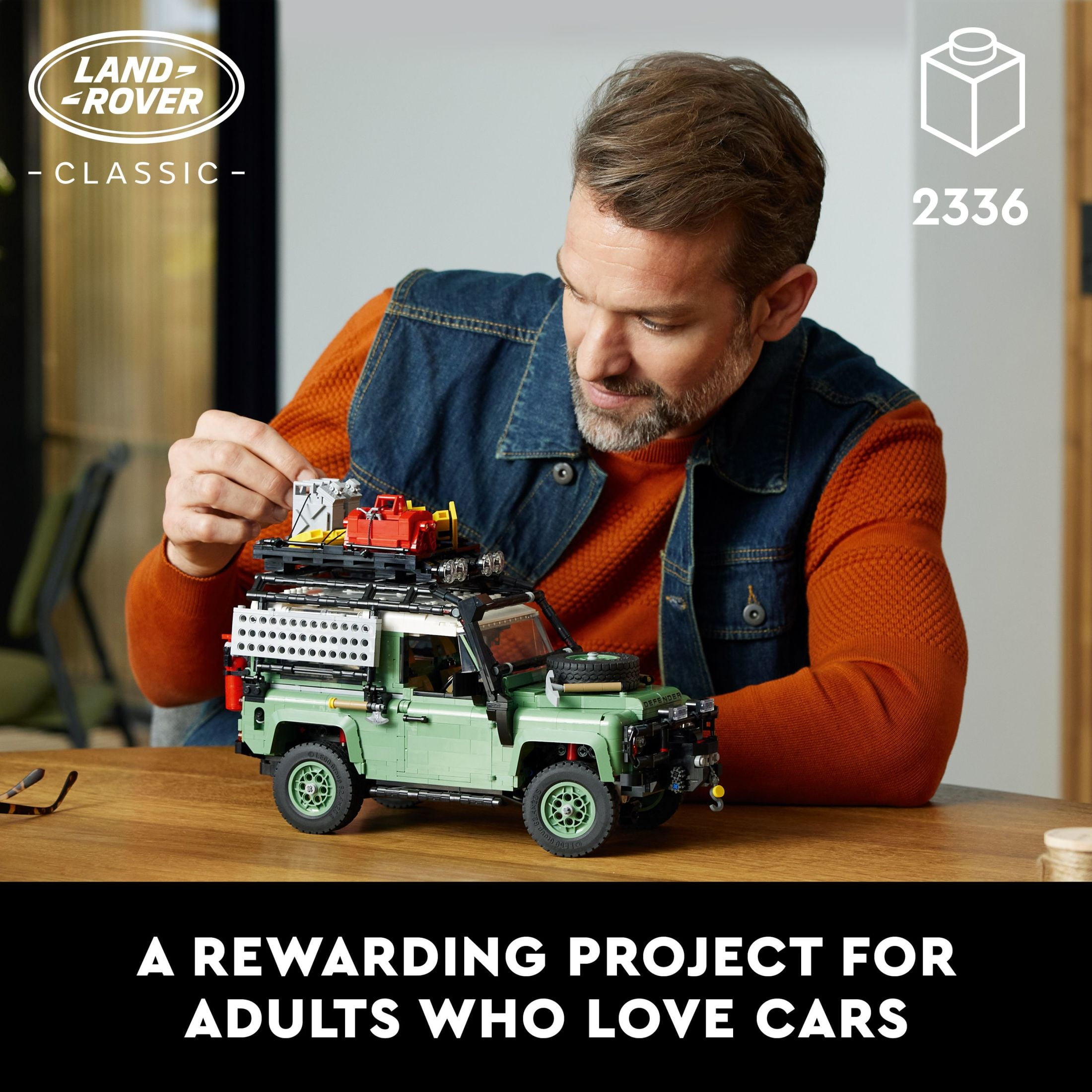 LEGO Icons Land Rover Classic Defender 90 Model Car Building Set, Off-Road Icon, Makes a Great Gift for Classic Car Lovers, 10317