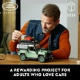 thumbnail image 4 of LEGO Icons Land Rover Classic Defender 90 Model Car Building Set, Off-Road Icon, Makes a Great Gift for Classic Car Lovers, 10317, 4 of 8