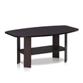 thumbnail image 5 of Furinno Simple 2-Tier Coffee Table, Black Center Table wih Open Shelf, Side Table Tabletop with Soft Edges, for Living Room, Home Office, Dark Mocha, 5 of 8