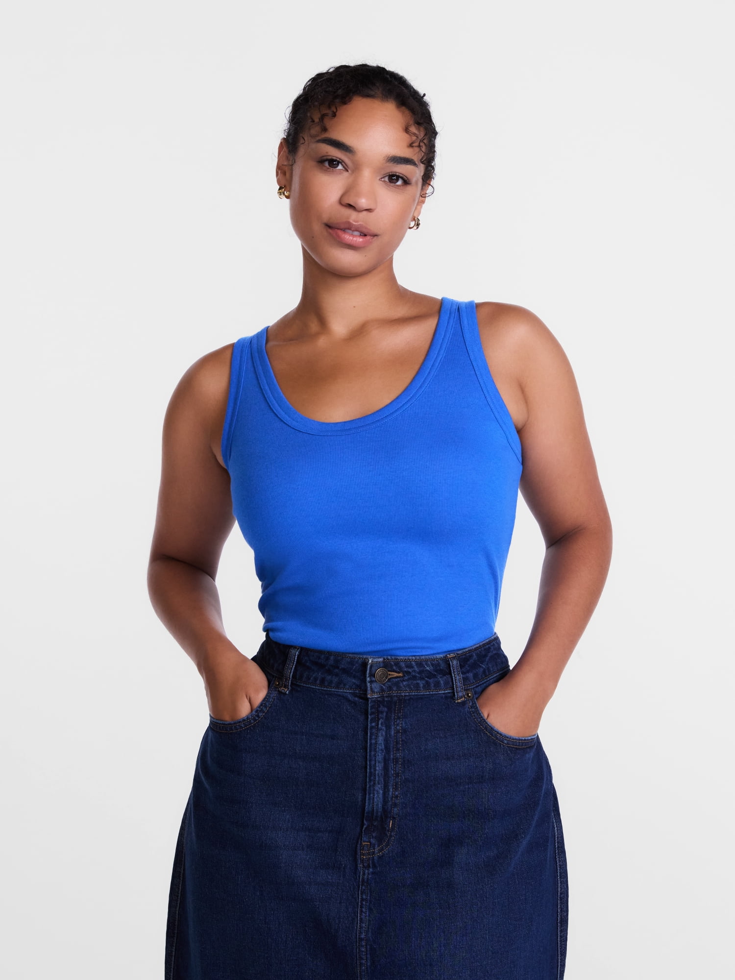 Scenario Women's Rib Tank Top, Sizes XS-XXXL