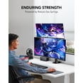 thumbnail image 2 of HUANUO Support pour Moniteur Double de 17 à 32 Pouces, Support pour Moniteur Double NITROGLIDEâ¢, Support pour Moniteur 2 Moniteurs, Ergonomique à Inclinaison/rotation/pivotement Réglables, Poids Max 19,8 Lb, VESA 75/100 mm, 2 of 8