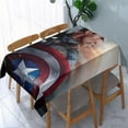 thumbnail image 2 of Captain America Themed Square Tablecloth 54 * 72 Inches Durable Stylish, 2 of 6