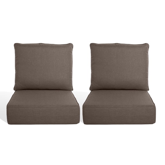 Giantfurnni Luxury Outdoor Deep Seat Cushion 22 X 24 X 6 inch Replacement Cushions for Patio Furniture, Dark Grey
