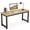 Light Brown and Black, variant on Fnova 63" Modern Computer Desk, Heavy-Duty Steel Frame Workstation for Home Office, Conference Room & Study Room