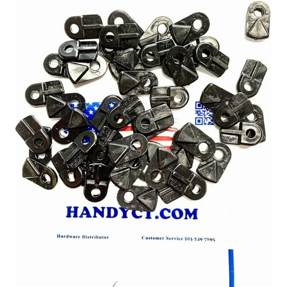 50 Pieces Plastic Flush Mount Screen Clip for Screen, Glass Or Door Panel. HANDY