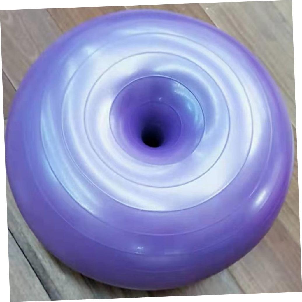 Toyvian Exercise Ball Yoga Ball Purple PVC for Indoor Use with High Grip 1Pack