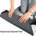 thumbnail image 3 of Black White Camo Digital Shapes Pattern Hot Yoga Mat Towel Non Slip for Hot Yoga - Quick-Drying Yoga Mat Cover with 4 Corner Pockets with Travel Bag - Hot Yoga Towel Non Slip 70"x26", 3 of 6