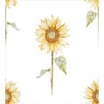 thumbnail image 3 of Sunflower Duvet Cover Set, Sunflowers with Watercolor Painting Effect and in Minimalistic Design Artwork, Decorative 2 Piece Bedding Set with 1 Pillow Sham, Twin Size, Yellow Green, by Ambesonne, 3 of 3