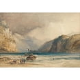 thumbnail image 3 of William Callow 18x14 Black Modern Framed Museum Art Print Titled - Weals Down, from Tends, Switzerland (1842), 3 of 5
