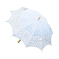 thumbnail image 2 of Sombrilla de encaje para novia Yuyangstore Mango de madera 67 cm 78 cm, 2 of 8