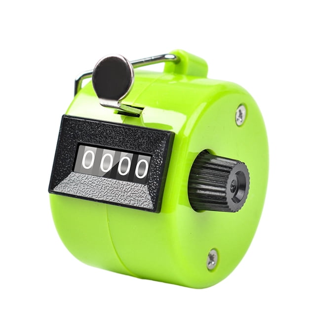 Handheld Mechanical Counter Clicker for Sports and Inventory – 4-Digit Manual Reset Counter with Wrist Strap Lightweight ABS Mechanical Counter for Outdoor Activities and