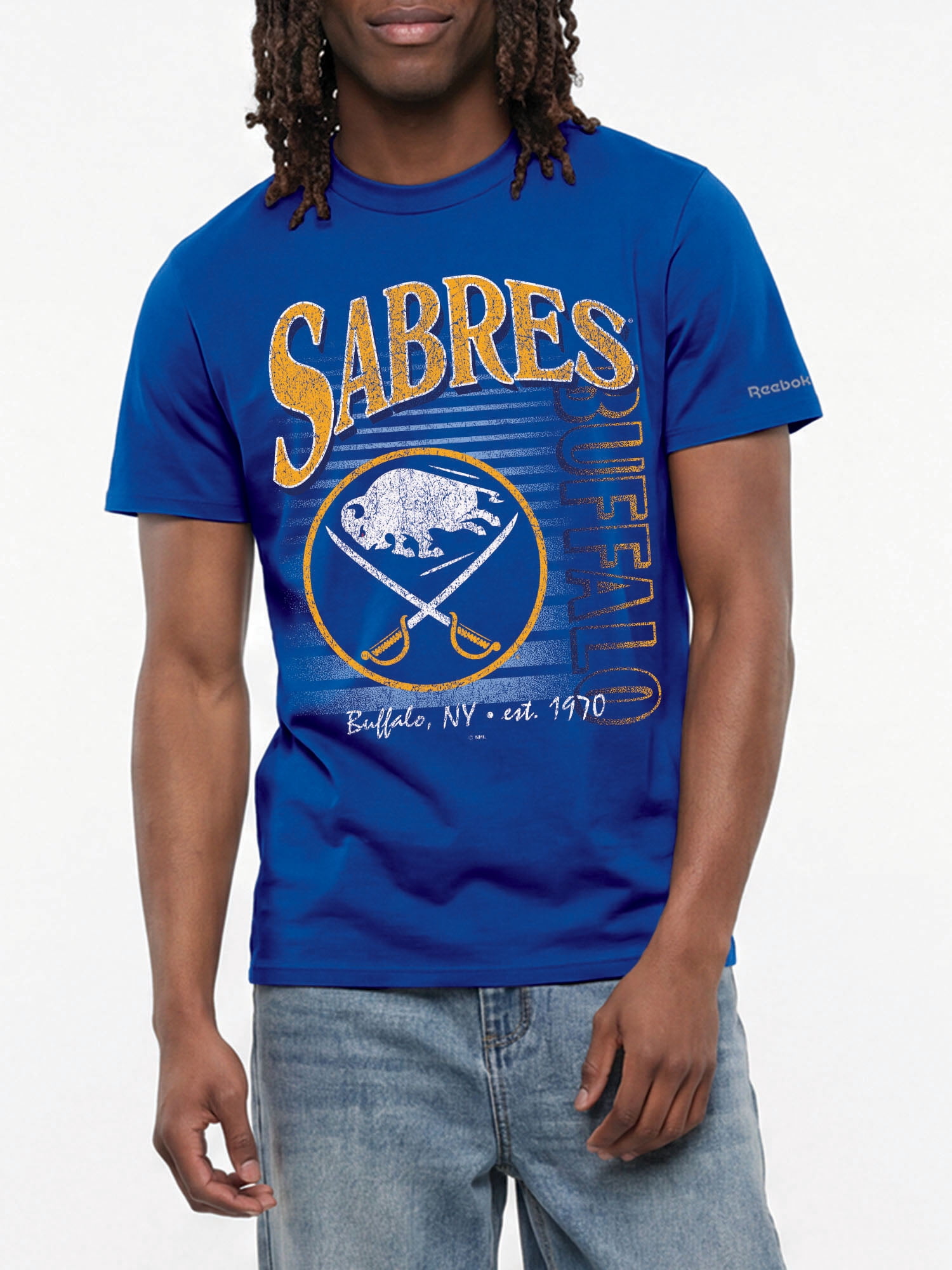 Buffalo Sabres Reebok Mens Crew Neck Short Sleeve T-Shirt