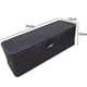 thumbnail image 2 of Caja de 3 compartimentos shaofei cesta de mimbre de ratán con tapa organizador de escritorio color negro, 2 of 5