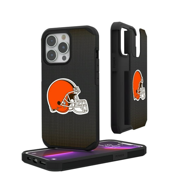 Cleveland Browns Linen Logo iPhone Rugged Case