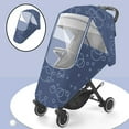 thumbnail image 3 of Universal Raincover Waterproof Dustproof Transparent Zipper Rain Dark Blue, 3 of 8