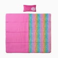 thumbnail image 5 of Mr & Mrs Right Kids Sleeping Bags for Boys Girls Plush Slumber Bag Super Soft Nap Mat for Daycare Sleepovers With Plush Pillow (Mermaids), 5 of 7
