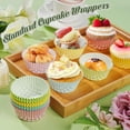 thumbnail image 6 of 400Pcs Plaid Cupcake Liners 4 Assorted StylesStandard Cupcake Wrappers Paper Baking Cups Colorful Checkered Muffin Liners for Spring Summer Themed Birthday Baby Shower Wedding Party Christmas, 6 of 7