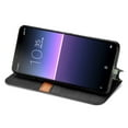 thumbnail image 2 of Case for Sony Xperia 10 II Flip Cover Wallet Flip Cover Magnetic Protective - Black, 2 of 5