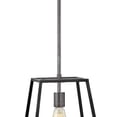thumbnail image 3 of 1 Light Large Open Frame Pendant in Industrial Style 10 inches Wide By 12.5 inches High-Aged Zinc Finish Bailey Street Home 81-Bel-2022024, 3 of 4