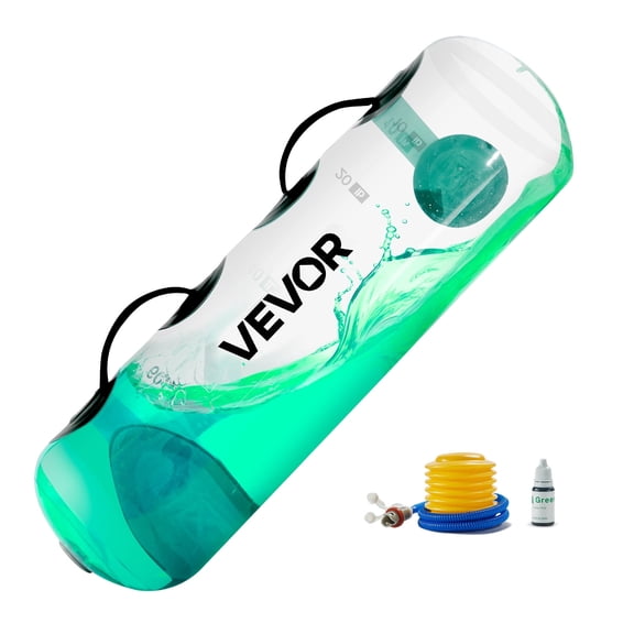 VEVOR Water Weights Aqua Bag, Large Aqua Bags for Workout, 50 lbs Adjustable Portable Stability Fitness & Full Body Exercise Equipment,for Strength Core and Balance Training,Home Gym Exercise,Clear