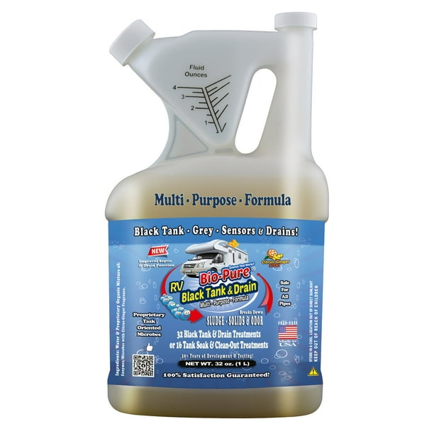 Bio Pure RV Septic Tank & Drain Restore & Maintain CONCENTRATE 32 oz