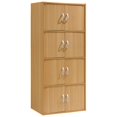 thumbnail image 1 of Pemberly Row 4 Shelf 8 Door Bookcase in Beech, 1 of 5