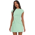 thumbnail image 4 of Vestido OFEEFAN Homecoming Spring Bodycon verde salvia para mujer, 4 of 6
