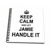 3dRose Keep Calm and Let Jamie Handle it - funny personal name - Mini Notepad, 4 by 4-inch