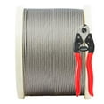 thumbnail image 7 of TECSPACE 500Ft Stainless Steel Wire Rope, 1/8” T316 Stainless Steel Wire Cable, 7 x 7 Strands Construction, 2100lbs Breaking Strength Cable for Railing Decking, Guard Net, Garden Fence, 7 of 7