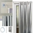 thumbnail image 1 of Cortina para ventana con sombreado del 99 % sin perforaciones, cortina parasol de tela con aislamiento térmico, cortina anti-UV plateada de doble cara, 1 of 6