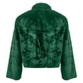 thumbnail image 6 of Yigetop Faux Fur Jacket Women Women's Fashion Cropped Faux Jacket Shaggy Warm Open Front Cardigan Coat Casual Long Sleeve Outerwear Fuzzy Jackets for Women Green XL, 6 of 6