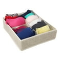 thumbnail image 7 of Simplify 4 Compartment Closet Drawer Organizer in Faux Jute, 7 of 7
