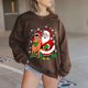 thumbnail image 2 of Sudadera Para Mujer Sudaderas Con Cuello Redondo Mangas Largas A La Moda Estampado de Navidad Tops Sueltos Blusa Odeerbi ODB173990, 2 of 5