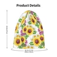 thumbnail image 4 of Honeii Sunflowers Print Kids Knit Beanie Watch Hat ,Knit Cap for Boys and Girls, 4 of 7