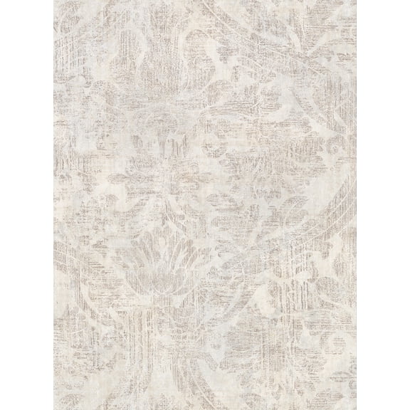 Warner Abigail Cream Damask Wallpaper