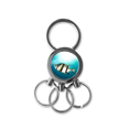 thumbnail image 1 of Organismo marino mar tropical fish De acero inoxidable Anillo de metal llavero llavero clip auto regalo, 1 of 3