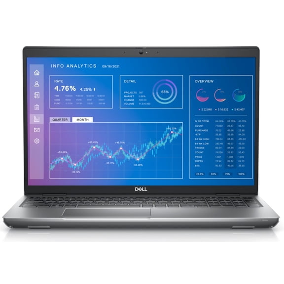 Restored Dell Precision 3571 15.5" Intel Core i5 12th Gen 8GB 256GB Windows 11