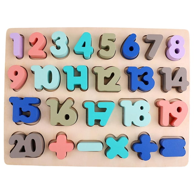 rico y Bloques de puzzle playing Developesal Actividad de Aprendizaje Parte Educativo Sensor Juguetes de Cumpleaños vidad 1-20 número Salvador Bloques de aprendizaje de rompecabezas